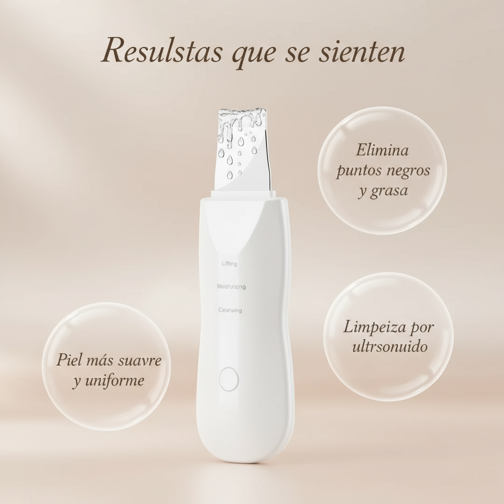 Espatula Ultrasonica - Elimina Puntos Negros en segundos